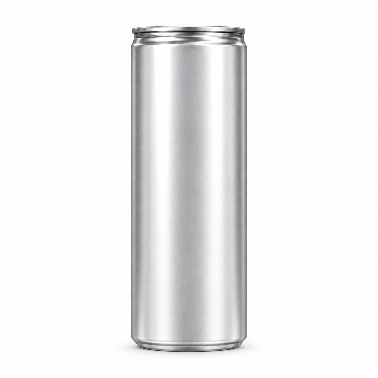 Aluminum slim beverage can ready for conference or trade show artwork